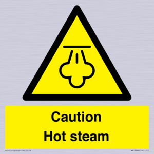 Caution Hot steam